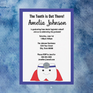 Invitation Dental Hygienist Graduation Dent Dent Personnalise
