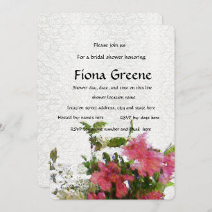 Invitation Dentelle d'invitation à la douche nuptiale de Love