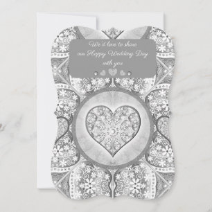 Invitation Dentelle en céramique grise