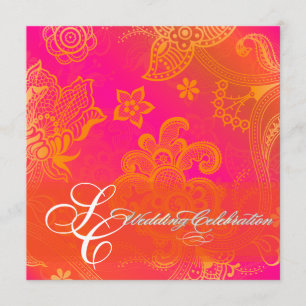 Invitation Dentelle orangée de PixDezines