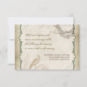 Invitation Dentelle Vintage Rose - Aqua Blue