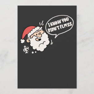 Invitation Dentiste Dentaire Noël Père Noël