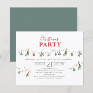 Invitation d'entreprise pour une fête de Noël budg