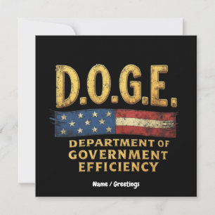 Invitation Département de l'Efficacité du Gouvernement DOGE 