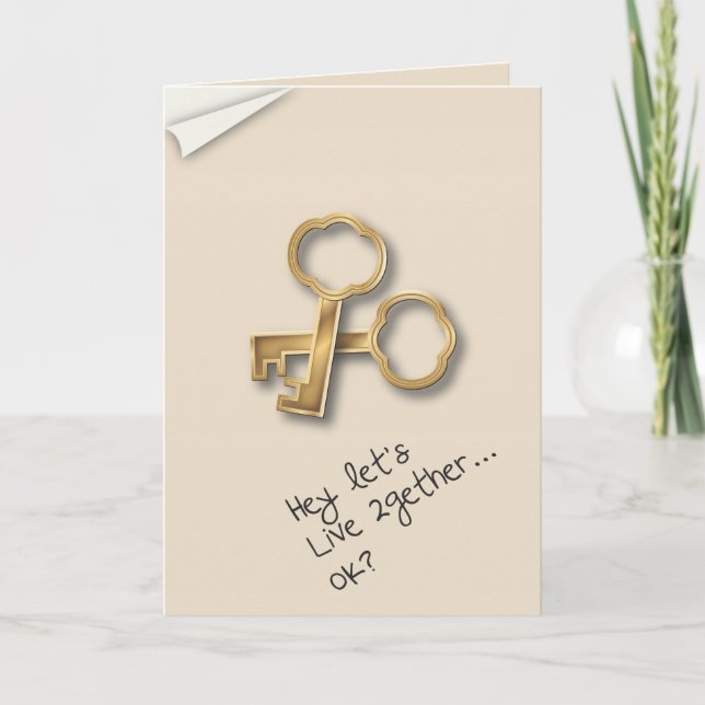 Invitation Déplaçons-nous ensemble couple l'engagement (Devant)