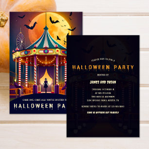 Invitation Déplaisant Carnaval d'Halloween