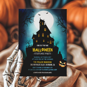 Invitation Déplaisant Haunted House Effrayant Halloween Party