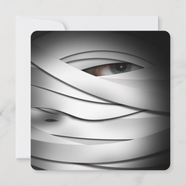 Invitation Déplaisante effrayante une teinte Halloween maman (Devant)