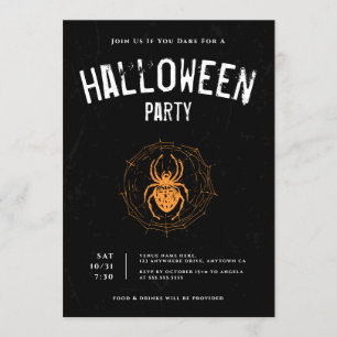 Invitation Déplaisante fête d'Halloween pour adultes