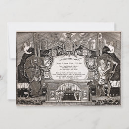 Invitation Déplaisante vintage personnalisable