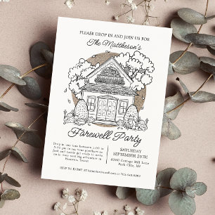 Invitation Déposer Dans Cute Fox House Farewell Party