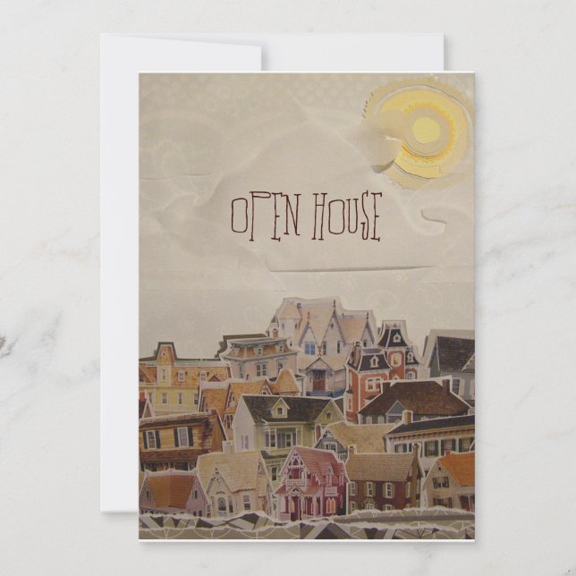 Invitation Déposez Dans Collage Ménage - (Devant)