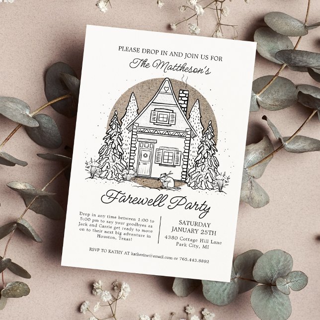 Invitation Déposez-Vous Arrêter Par Winter Farewell Party (Créateur téléchargé)