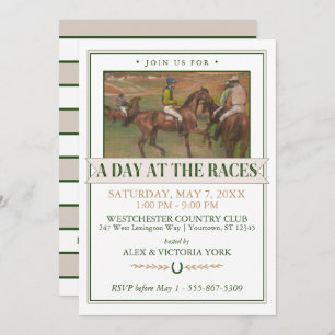 Invitation Derby Horse Racing   Edgar Degas