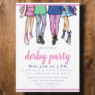 Invitation Derby Party Mode Preppy Horse Racing