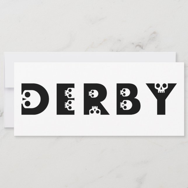 Invitation derby skullphabet (Devant)