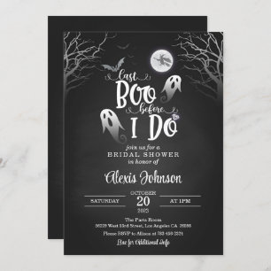 Invitation Dernier Boo avant de faire Fête des mariées