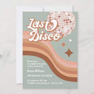 Invitation Dernier Disco 70's Super Retro Daisy Bachelorette