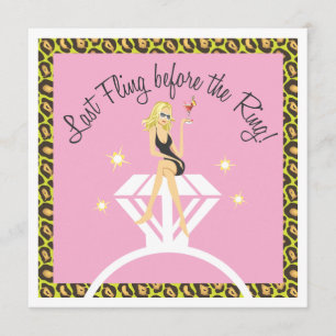 Invitation Dernier Fling avant l'invitation de Bachelorette