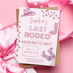 Invitation Dernier Rodeo Nash Bash Nashville Bachelorette Par