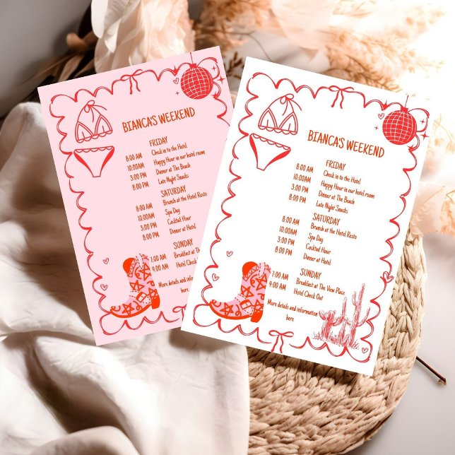 Invitation Dernier rodéo Nashville Bachelorette Weekend Party (Créateur téléchargé)