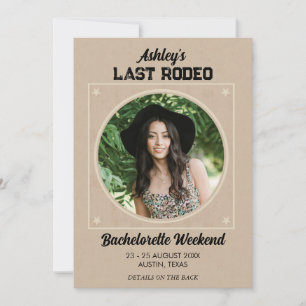 Invitation Dernier Rodeo Texas Bachelorette Destination Week-