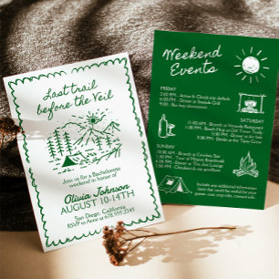 Invitation Dernier Sentier Avant La Fête De Bachelorette Du V