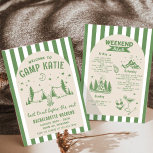 Invitation Dernier Sentier Avant Le Camp Veil Bachelorette Pa
