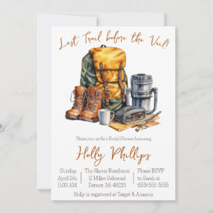 Invitation Dernier sentier avant le voile ! Fête des mariées 