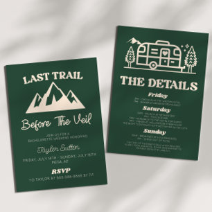 Invitation Dernier Sentier Avant Le Week-End De Bachelorette