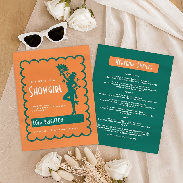 Invitation Dernier spectacle Cette épouse est une showgirl Ba (Créateur téléchargé)