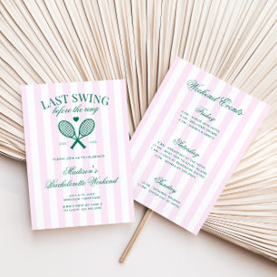 Invitation Dernier Swing Avant Le Ring Retro Tennis Bach