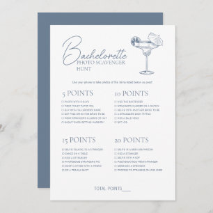 Invitation Dernier Toast Bachelorette Jeu Scavenger Chasse Ca