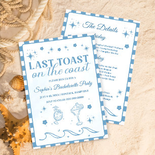 Invitation Dernier Toast Sur La Côte Bachelorette Fête