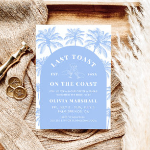 Invitation Dernier Toast Sur La Côte Bachelorette Fête