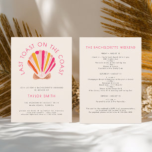 Invitation Dernier Toast Sur La Côte Beach Bachelorette Party