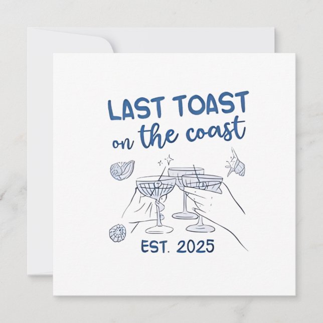 Invitation Dernier Toast sur la Côte Est 2025 (Devant)