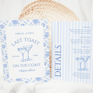 Invitation Dernier Toast Sur La Côte Florale Bachelorette