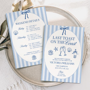 Invitation Dernier Toast sur la Côte Itinéraire de la Bachelo