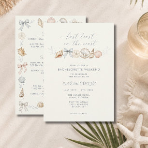 Invitation Dernier Toast sur la Côte Week-end Enterrement de