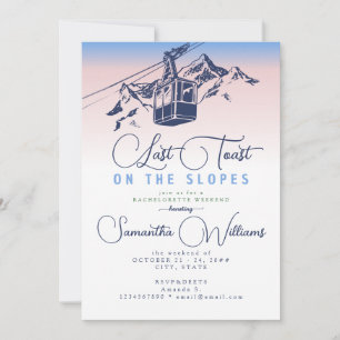 Invitation Dernier Toast Sur Les Pistes Ski Bachelorette Week