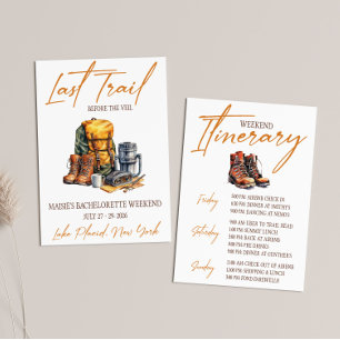 Invitation Dernier Trail, Randonnée Bachelorette Week-end