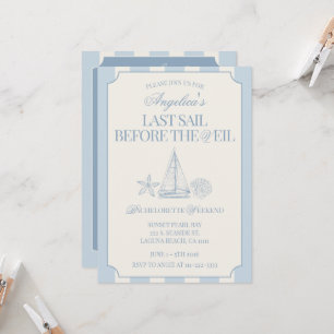 Invitation Dernier voilier avant le voile d'itinéraire de Bac