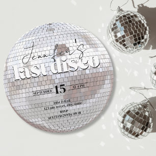 Invitation Dernière Disco les années 70 Danse Bachelorette Pa
