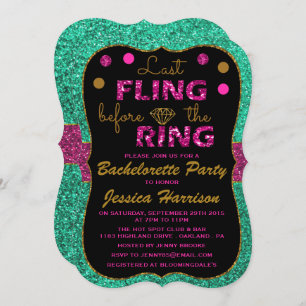 Invitation Dernière Fling Avant L'Anneau - Bachelorette Party