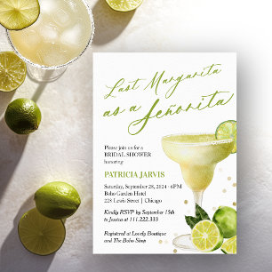 Invitation Dernière Margarita en tant que Señorita Enterremen