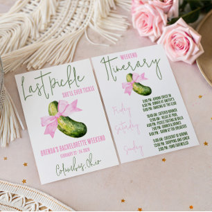 Invitation Dernière Pickle qu'elle chatouillera Enterrement d