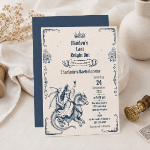 Invitation Dernière sortie du chevalier de la demoiselle Bach