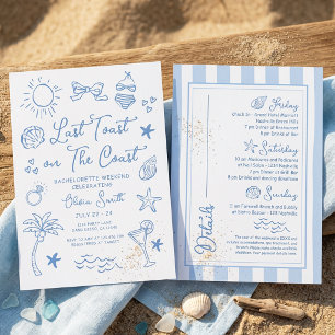 Invitation Dernière Toast sur la fête de Bachelorette de la p