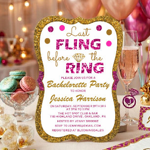 Invitation Dernière virée avant le mariage - Enterrement de v